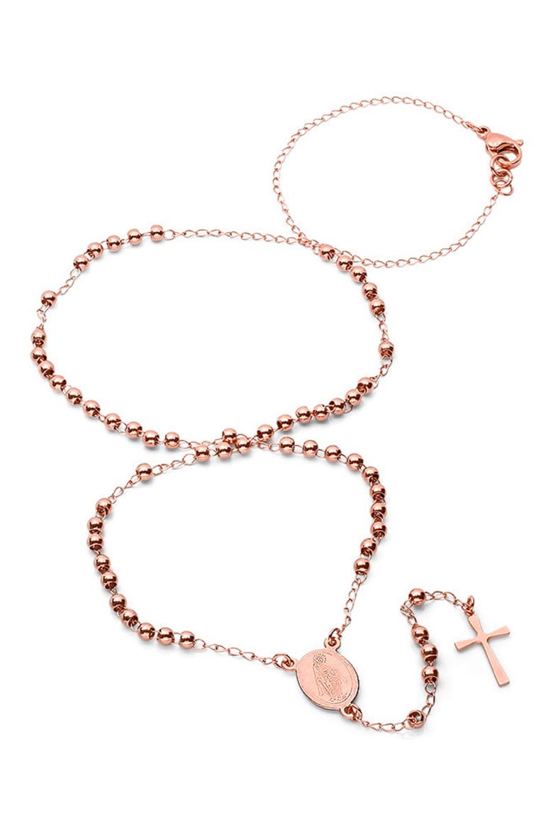 Rosary Necklace, Main, color, ROSE