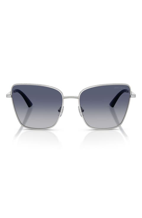 55mm Gradient Square Sunglasses
