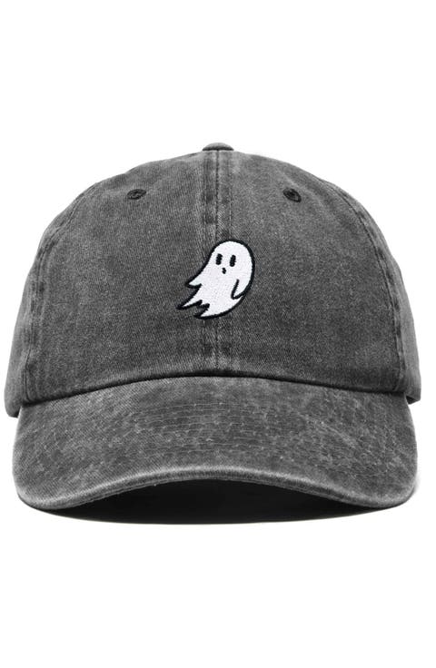 Ghost Embroidered Low Crown Cap