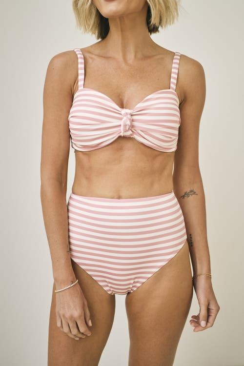 Hermoza Mackenzie High Waisted Bottom Swimsuit In Multi