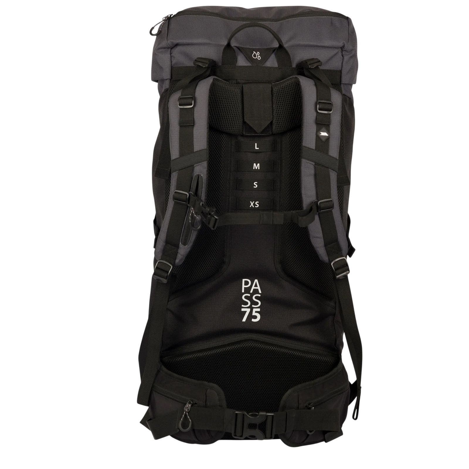 Pass 16.5gallon Hiking Backpack, Alternate, color, Black and Dark Grey