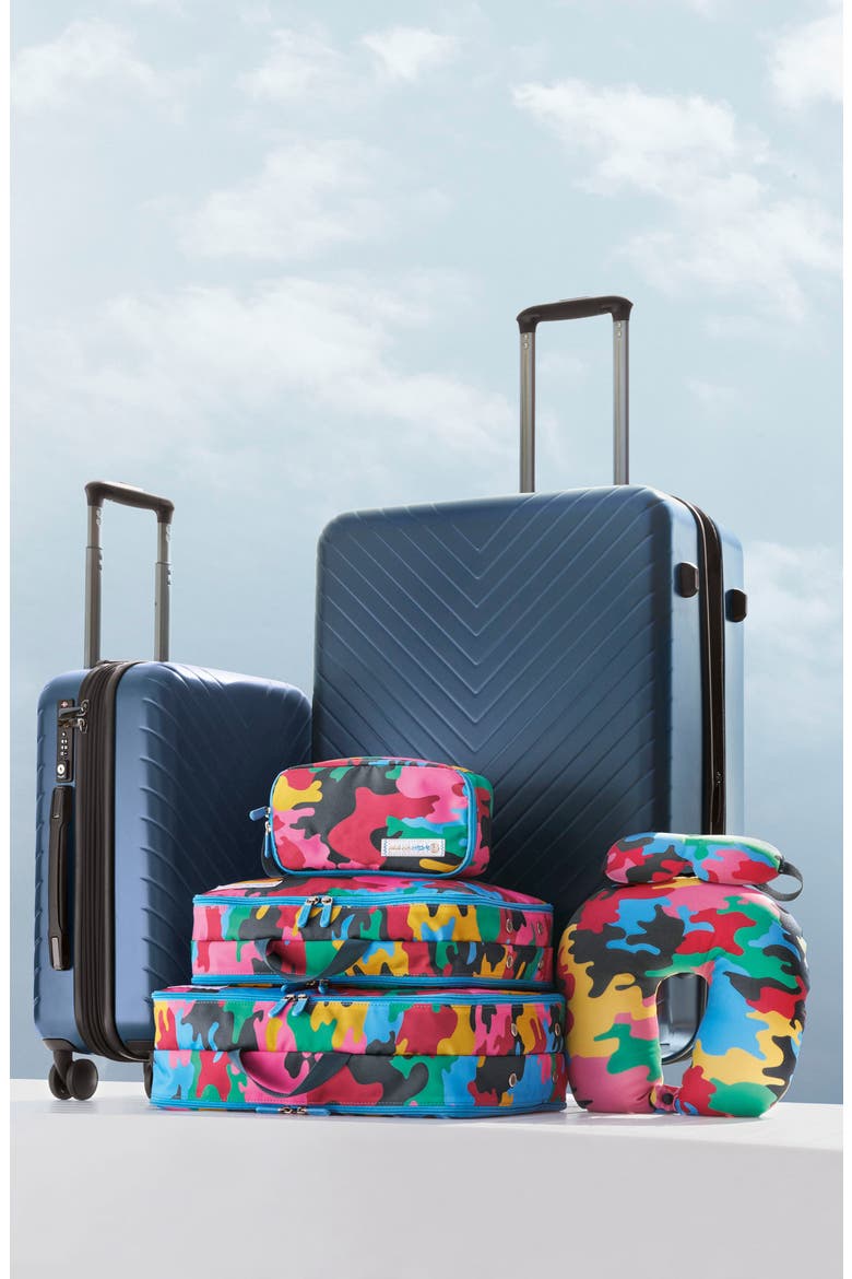 Chevron 29-Inch & 20-Inch Spinner Luggage Set, Alternate, color, PINK HERO