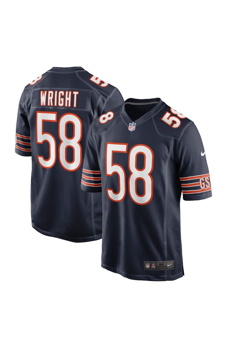 Nike Men's Nike Darnell Wright Navy Chicago Bears 2023 NFL Draft First Round Pick Game Jersey, Alternate, color, 