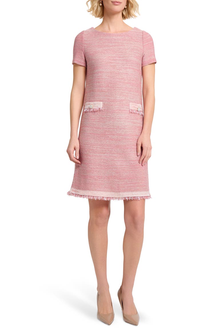 Fring Melange Shift Dress, Main, color, HONEY SUCKLE/ CHARMEUSE