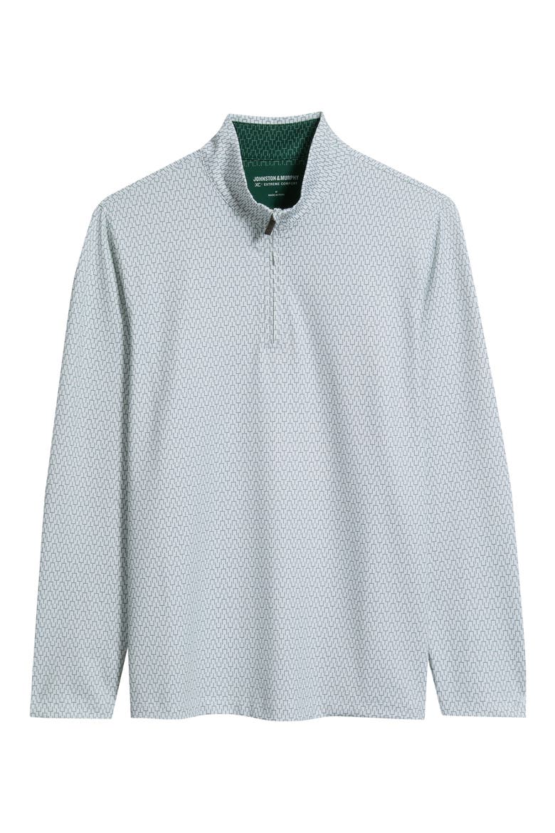 Game Day XC+™ Goal Post Print Quarter Zip Pullover, Alternate, color, GREEN