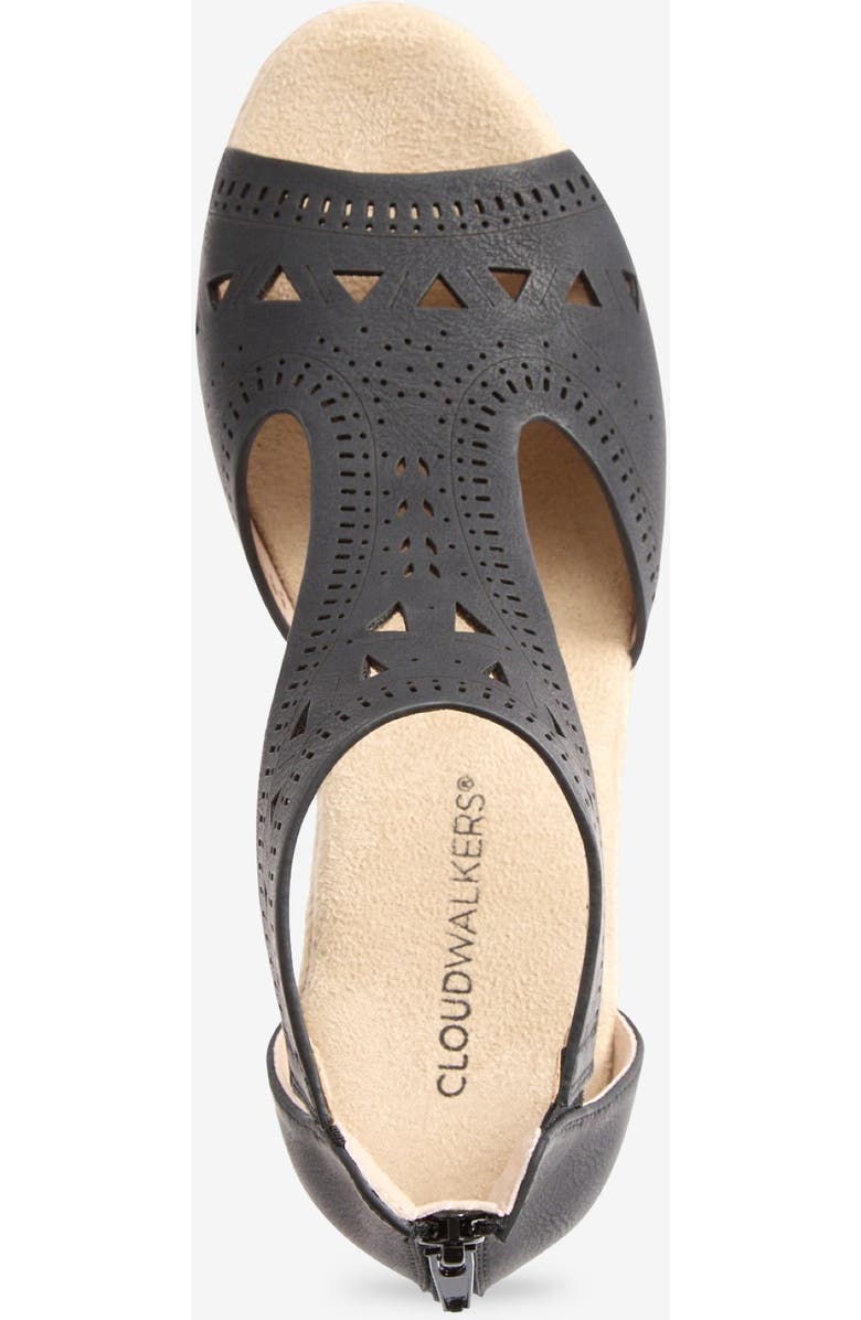 Comfortview The Honey Wedge Sandal, Alternate, color, Black