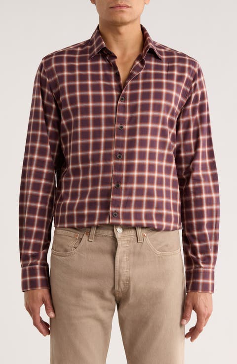 Wattle Downs Long Sleeve Sports Fit Button-Up Shirt