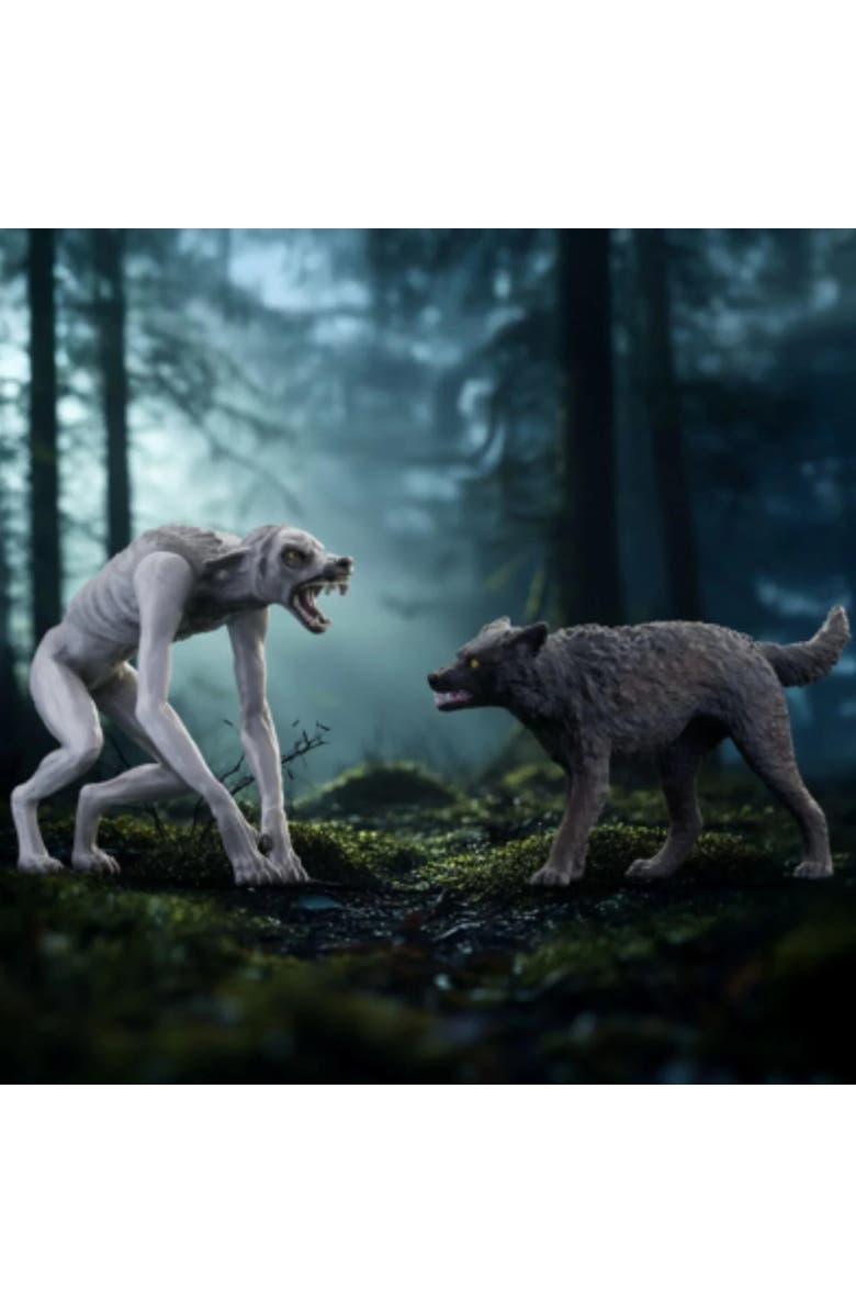 Schleich Wizarding World, 2 Figure Set, Werewolf vs Animagus, Kids 6+, Alternate, color, Multicolored