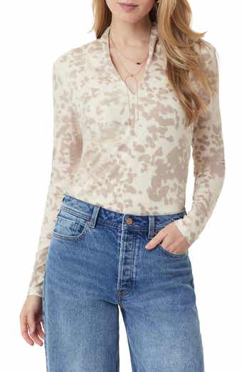 Scotch & Soda Split Neck Long Sleeve Top