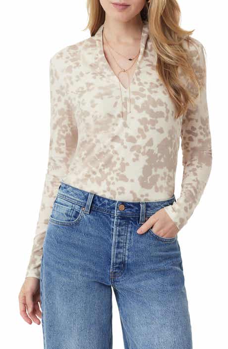 Scotch & Soda Split Neck Long Sleeve Top