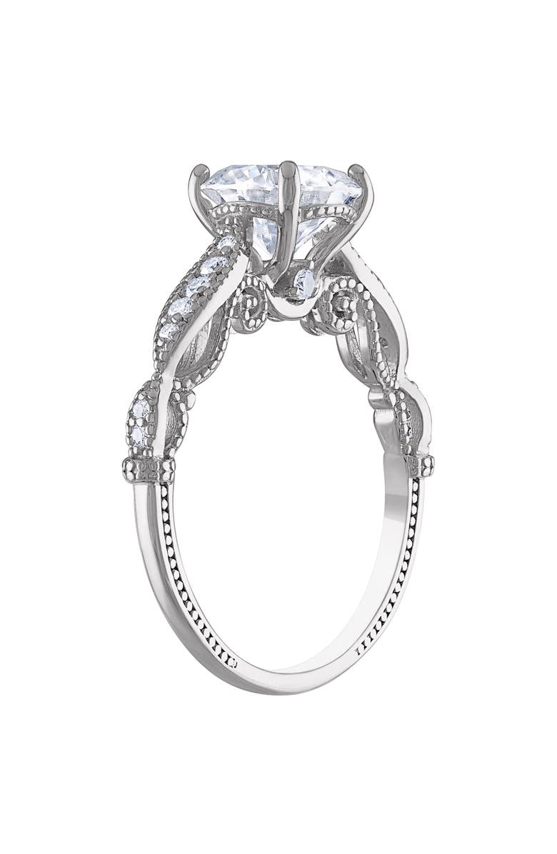 FZN Sterling Silver Lab Created Moissanite Ring, Alternate, color, 