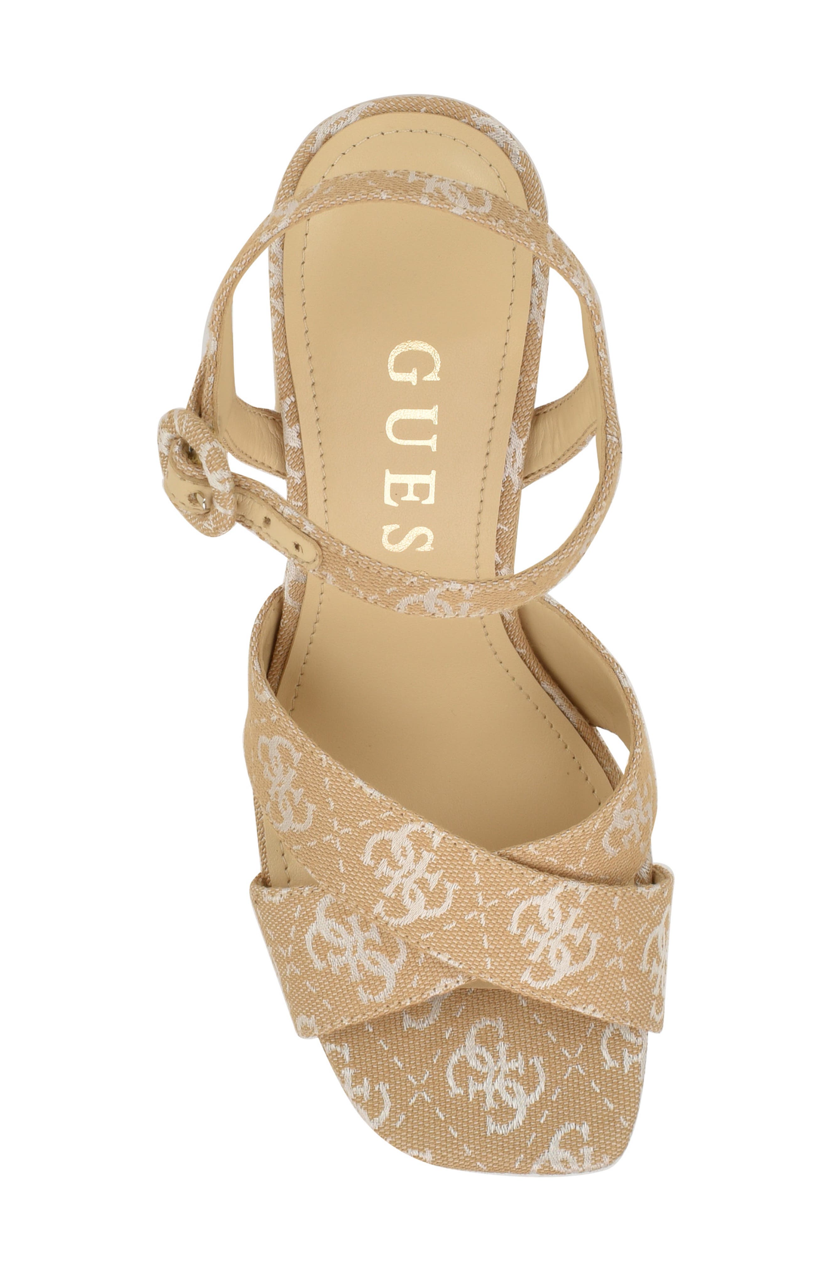 GUESS Vallenn Ankle Strap Platform Sandal, Alternate, color, 