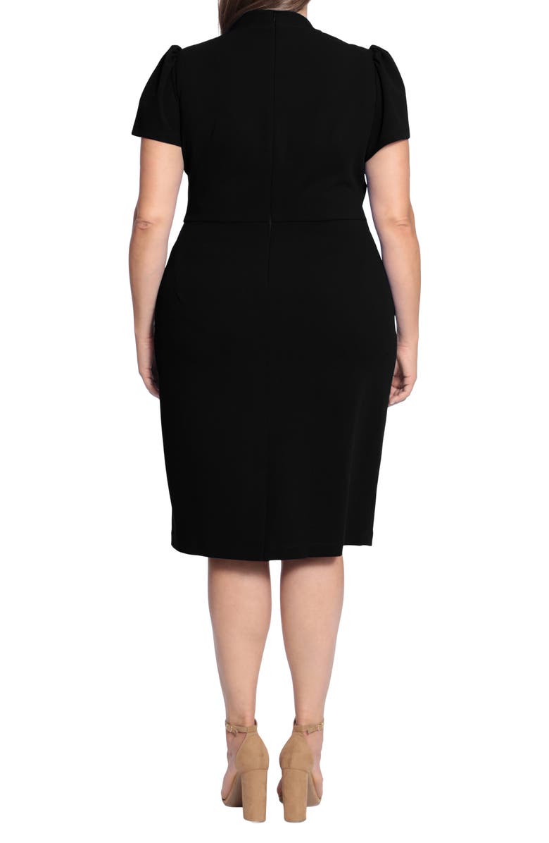 Maggy London Neck Tie Sheath Dress, Alternate, color, 