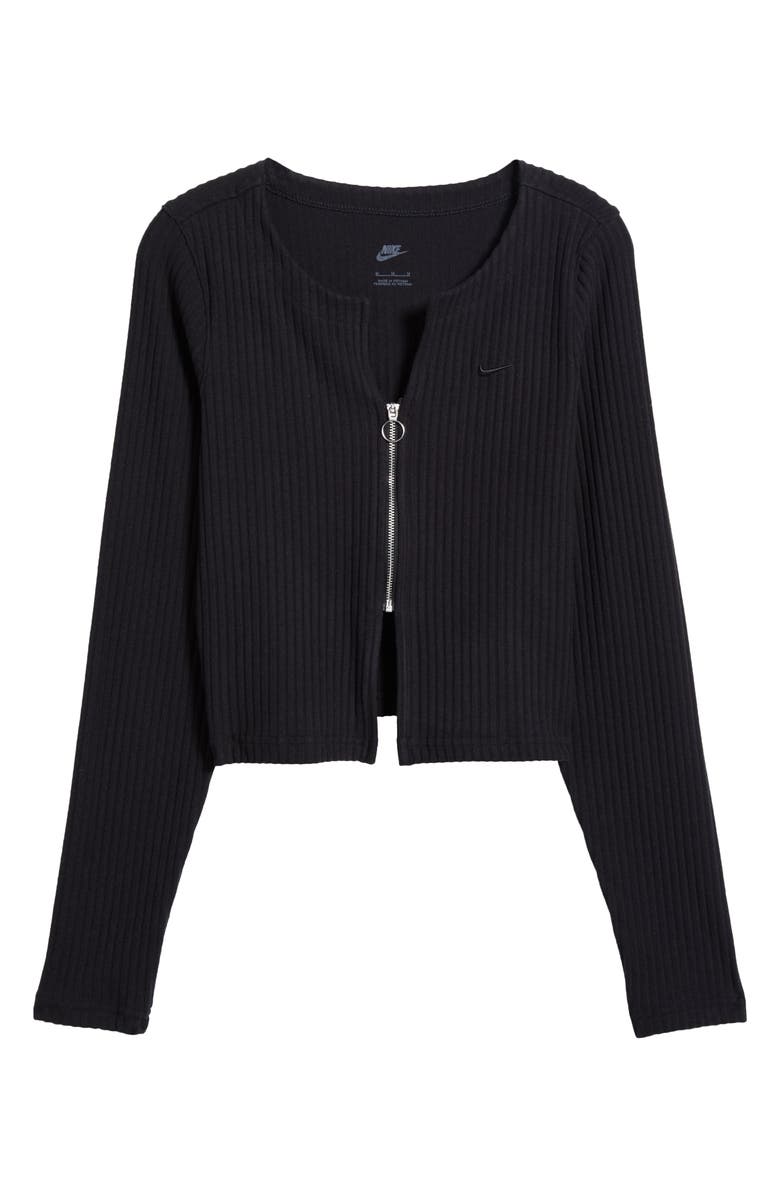 Nike Sportswear Chill Knit Rib Zip Cardigan, Alternate, color, 