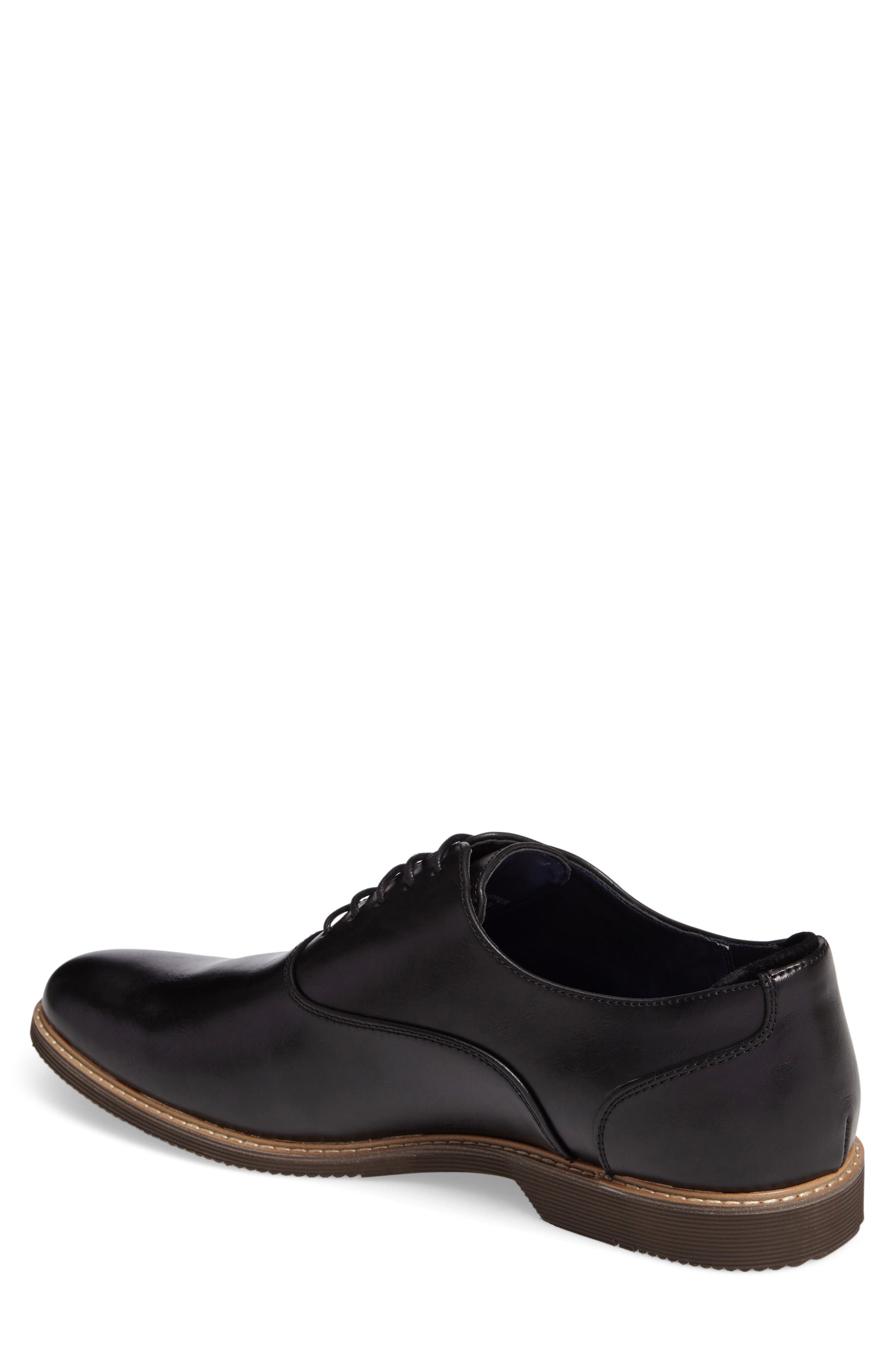 Nunan Plain Toe Oxford, Alternate, color, BLACK