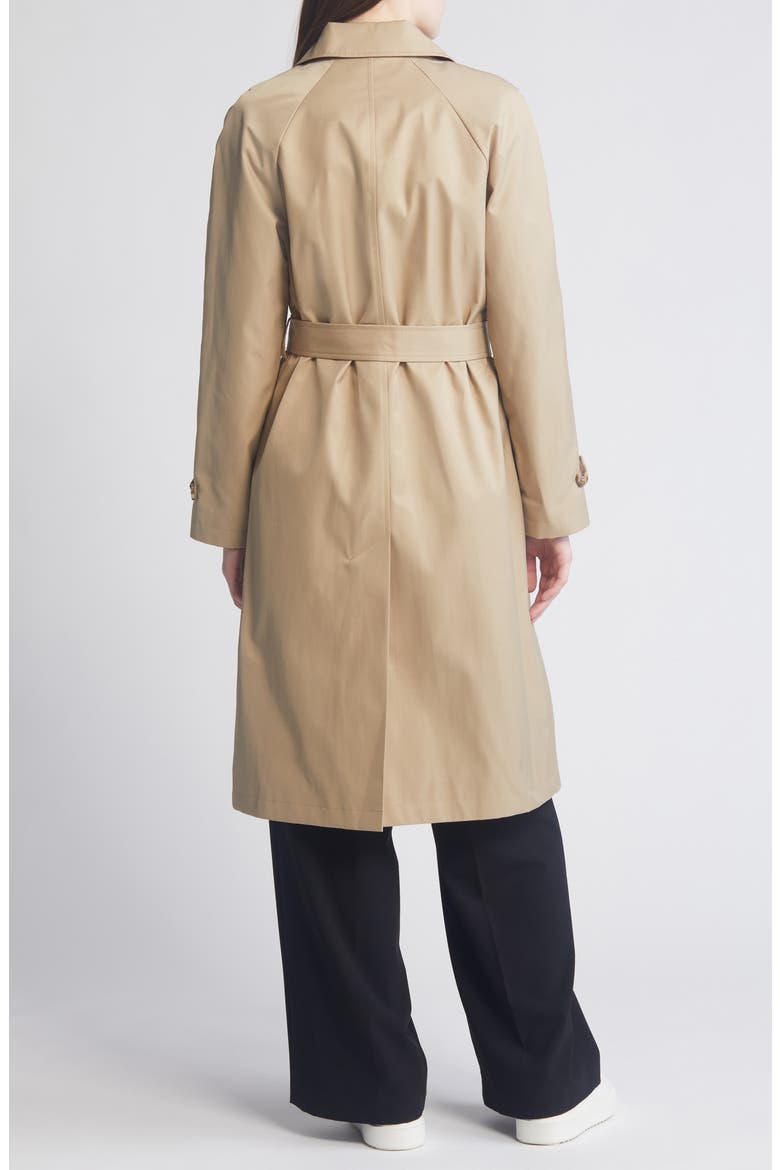 Water Resistant Belted Single Breasted Trench Coat, Alternate, color, BIRCH TAN