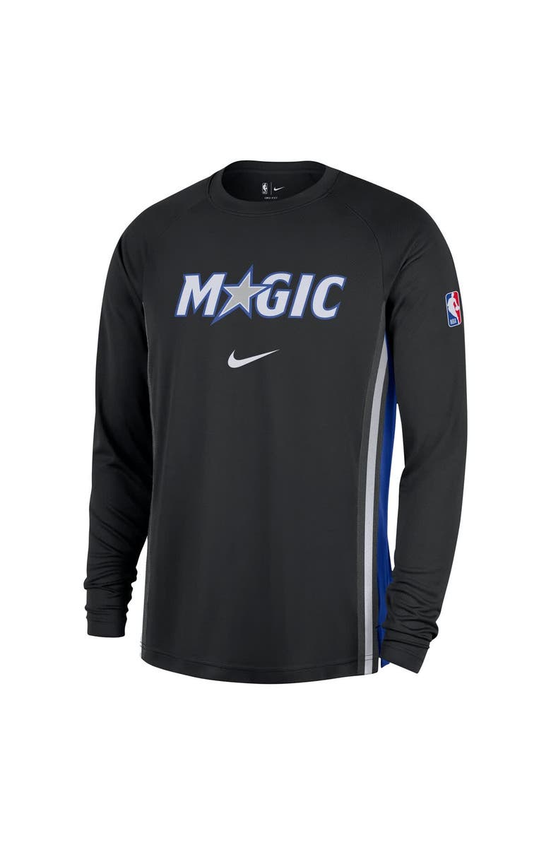 Nike Men's Nike Black Orlando Magic 2025/26 Authentic Pre-Game Legend Dri-FIT Long Sleeve Shooting Shirt, Alternate, color, Black