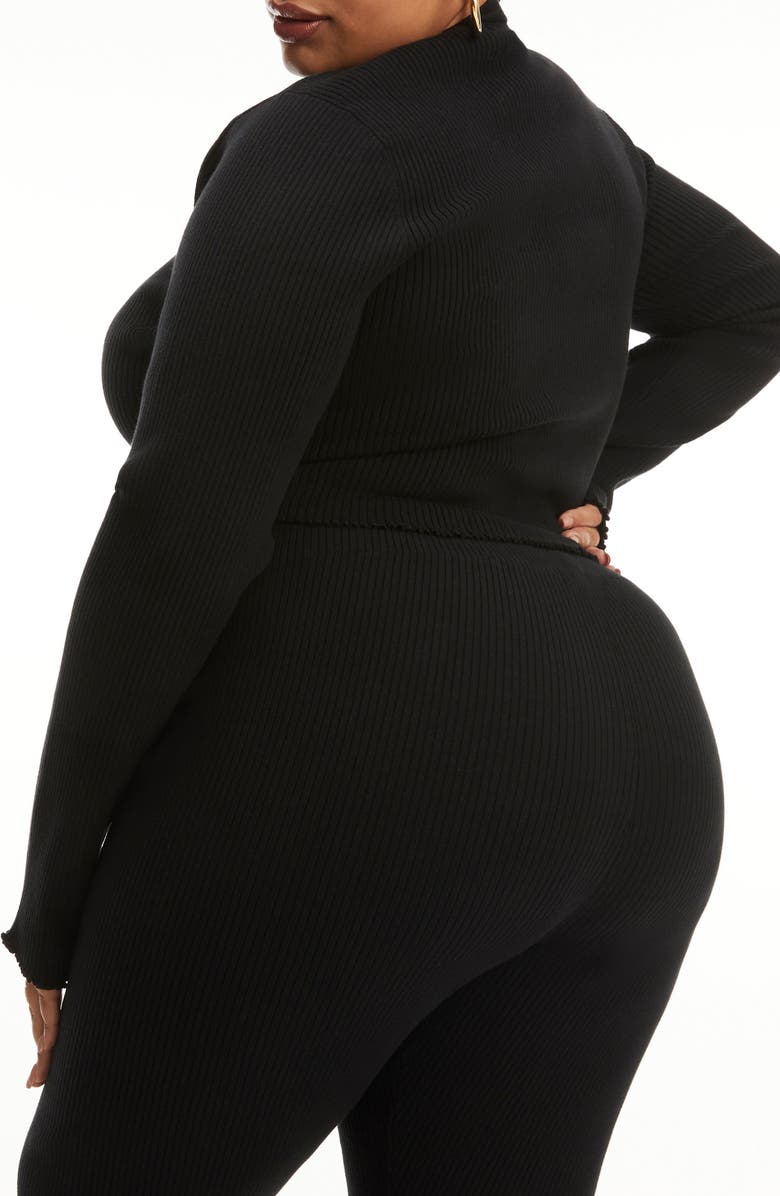 Good American Lettuce Edge Cardigan, Alternate, color,