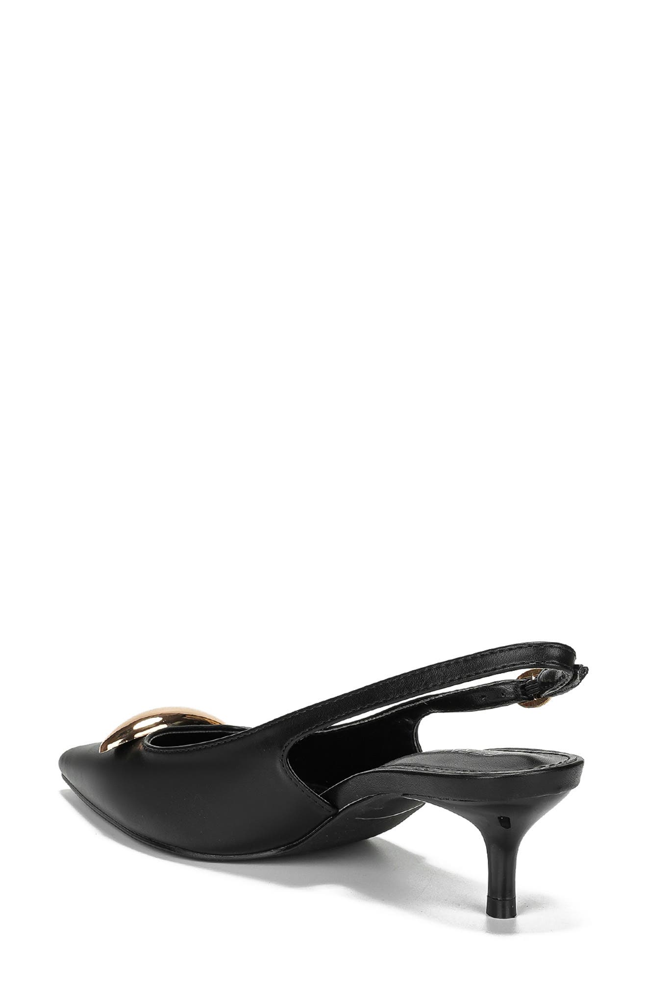 BERNESS Christina Pointed Toe Slingback Pump, Alternate, color, Black