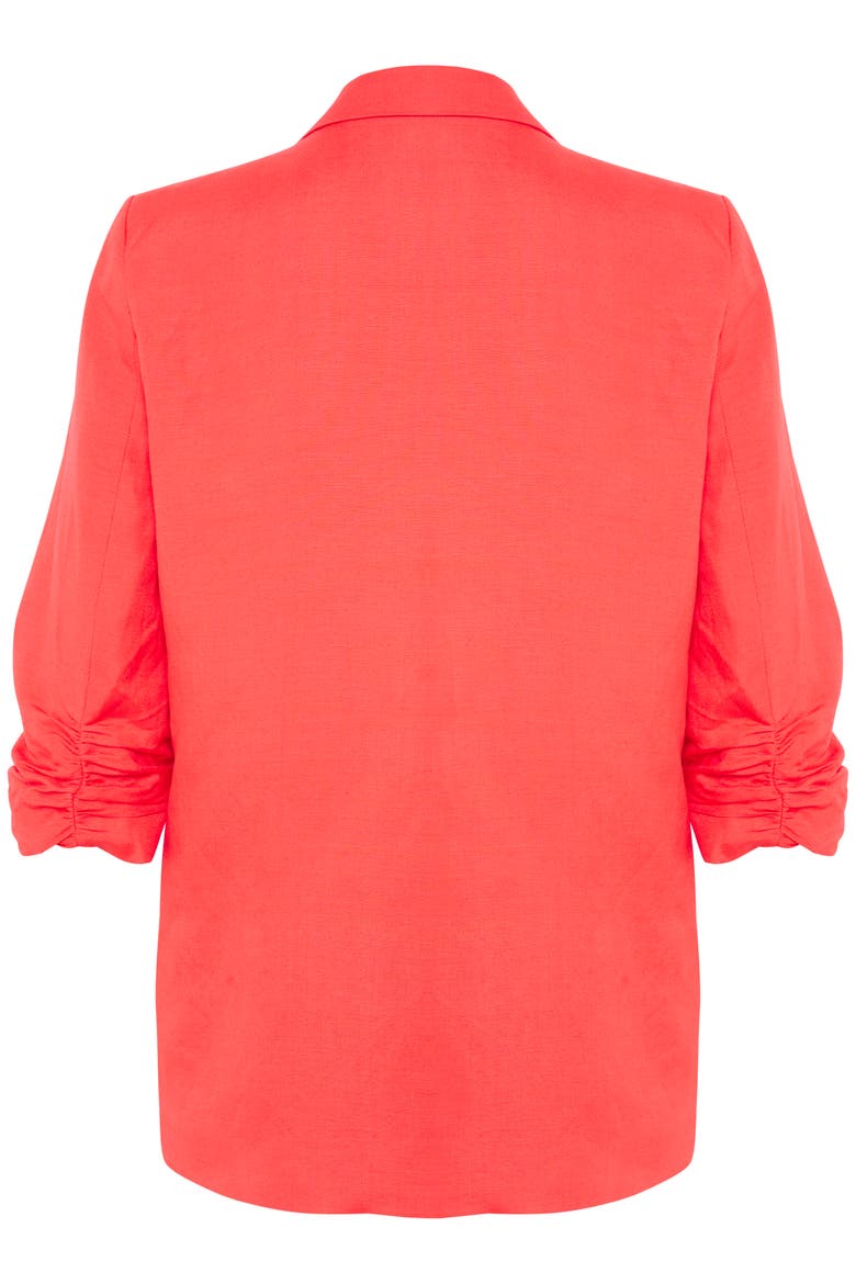 Malia Open Front Notch Lapel Blazer, Alternate, color, Hot Coral