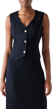 LK Bennett Bella Pinstripe Vest