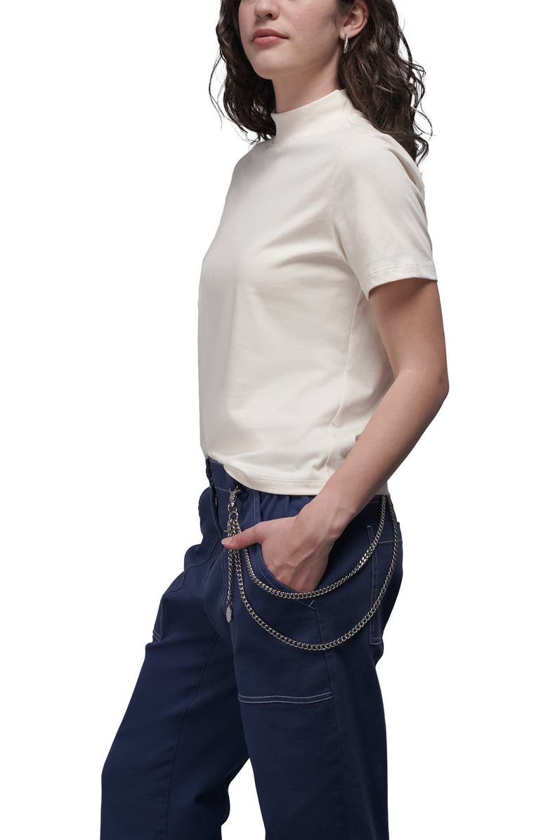 Wilfang The Everyday Mock Neck Tee, Alternate, color, White