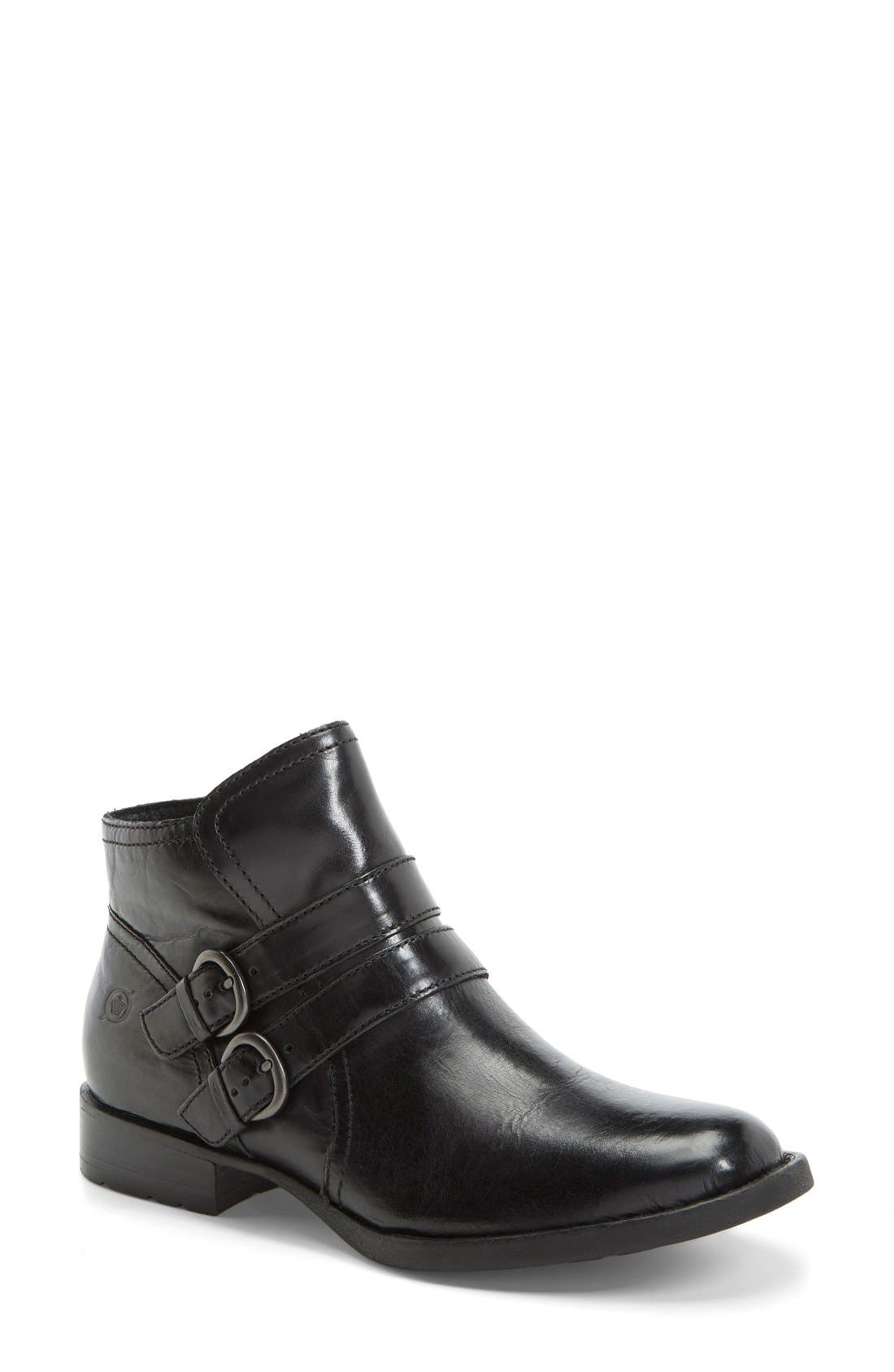 'Pirlo' Boot, Main, color, BLACK LEATHER