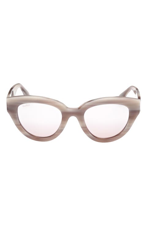 Glimpse 50mm Polarized Cat Eye Sunglasses