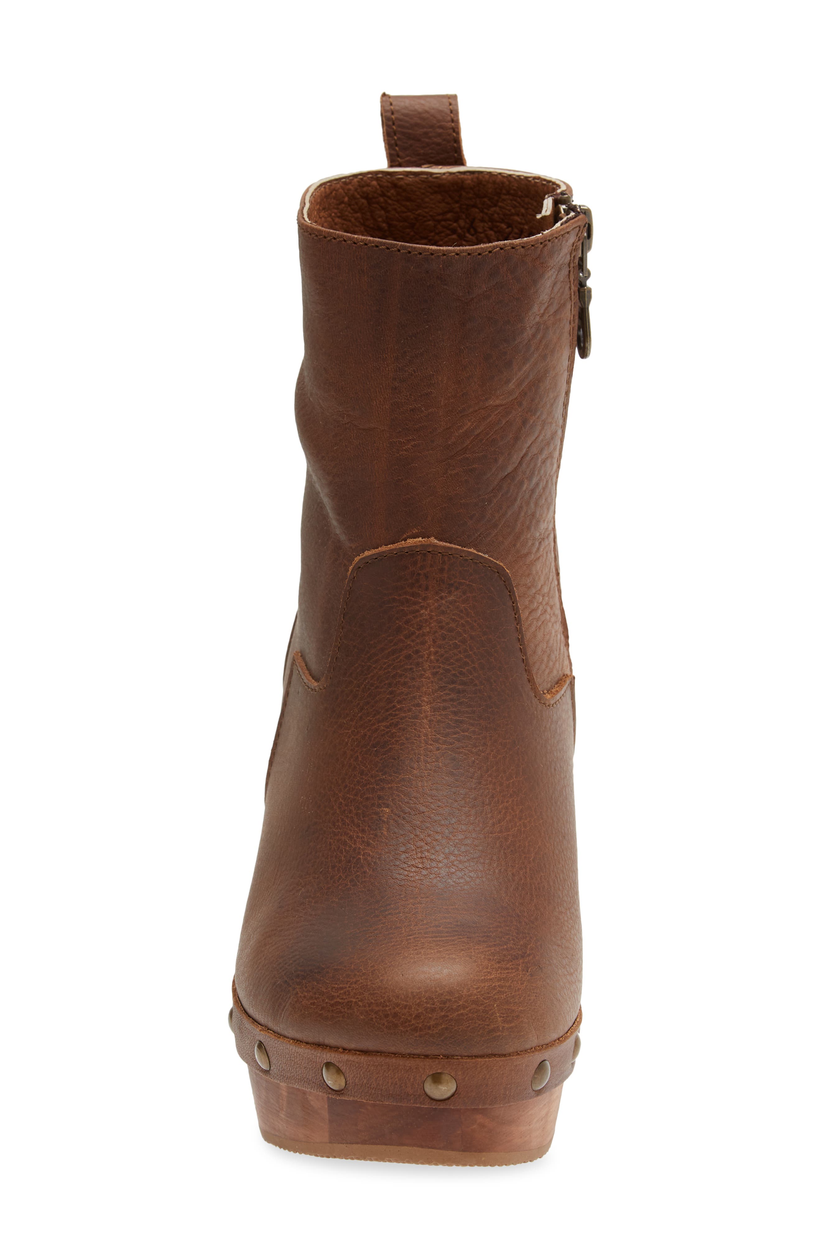 Zabina Bootie, Alternate, color, BROWN LEATHER