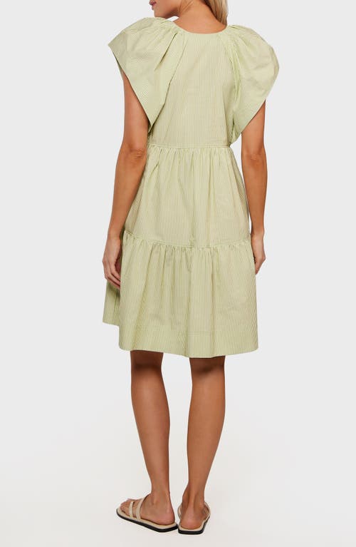 Matty M . Keely Short Sleeve Cotton Tiered Dress