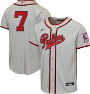 Nike Youth Nike Trea Turner Gray Philadelphia Phillies 2026 Field of Dreams Replica Jersey