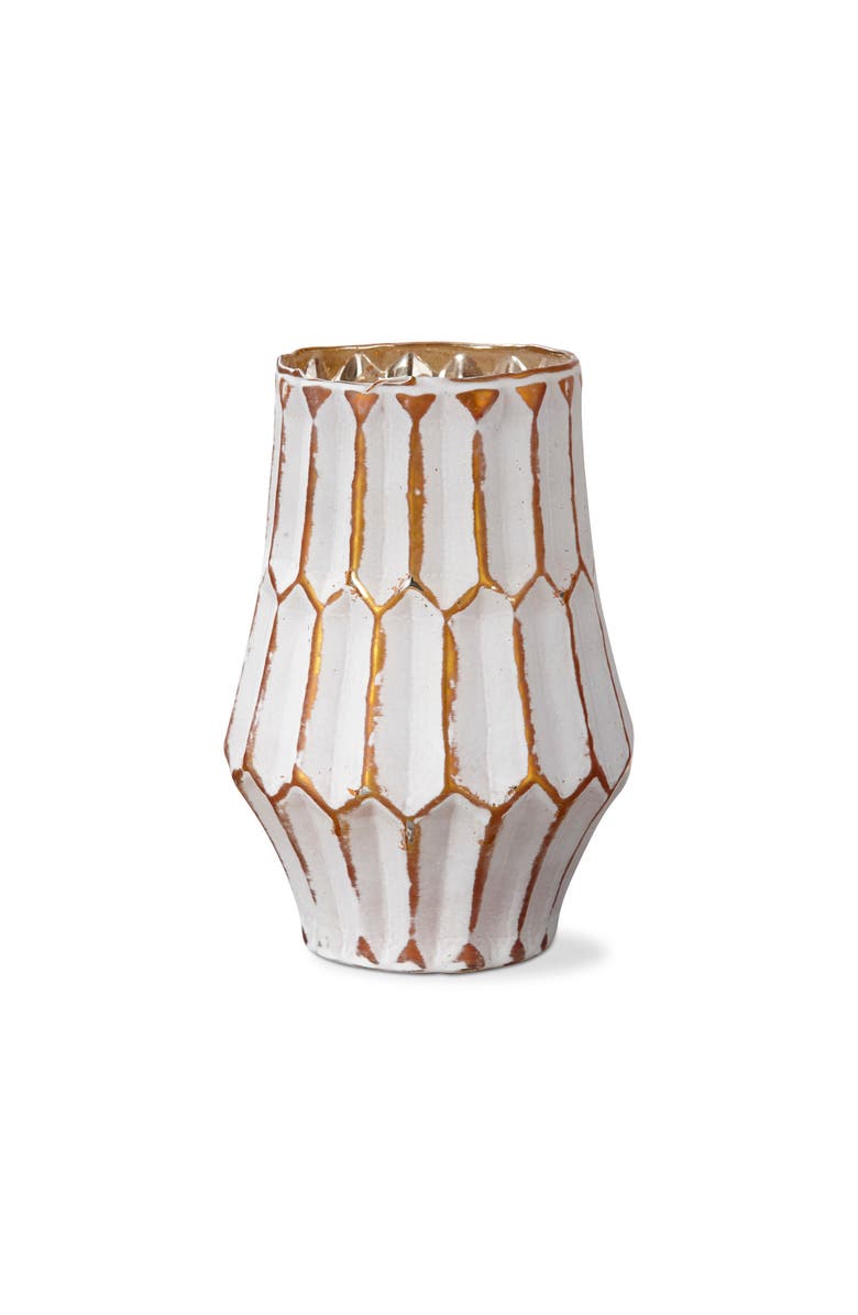 tag Cassie Handcrafted Blown Glass Gold Tealight Candleholder, Main, color, Gold