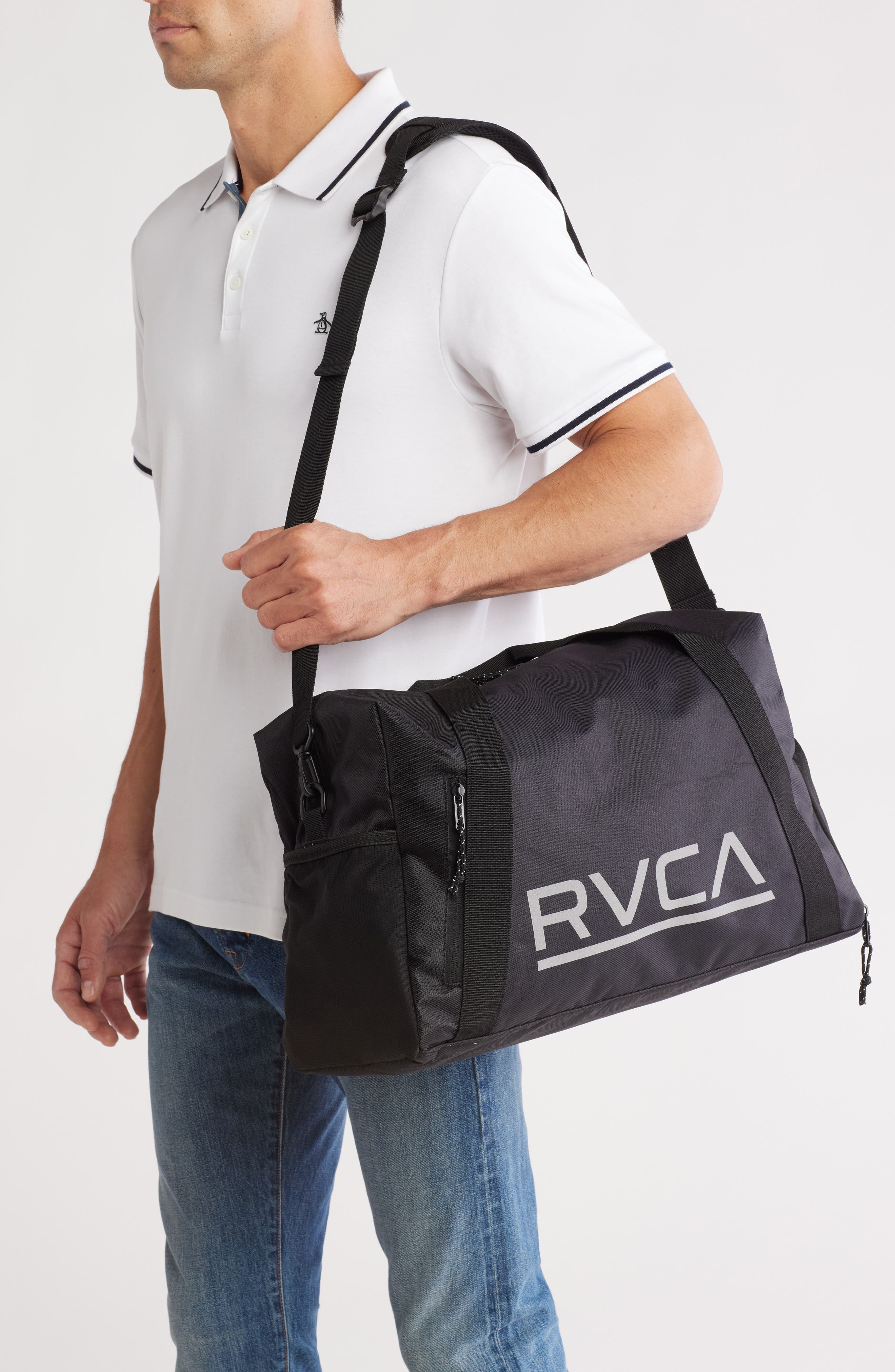 RVCA Dedication Duffle Bag, Alternate, color, Black