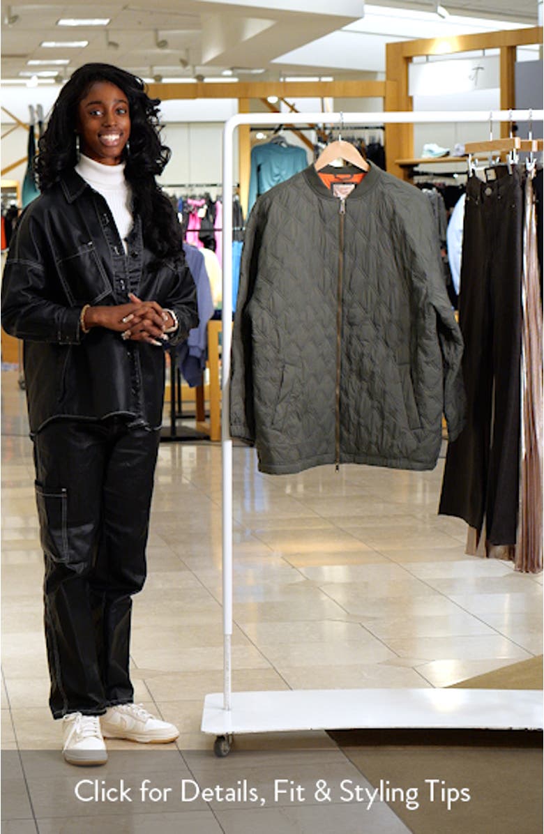 Marina Quilted Bomber Jacket, sales video thumbnail