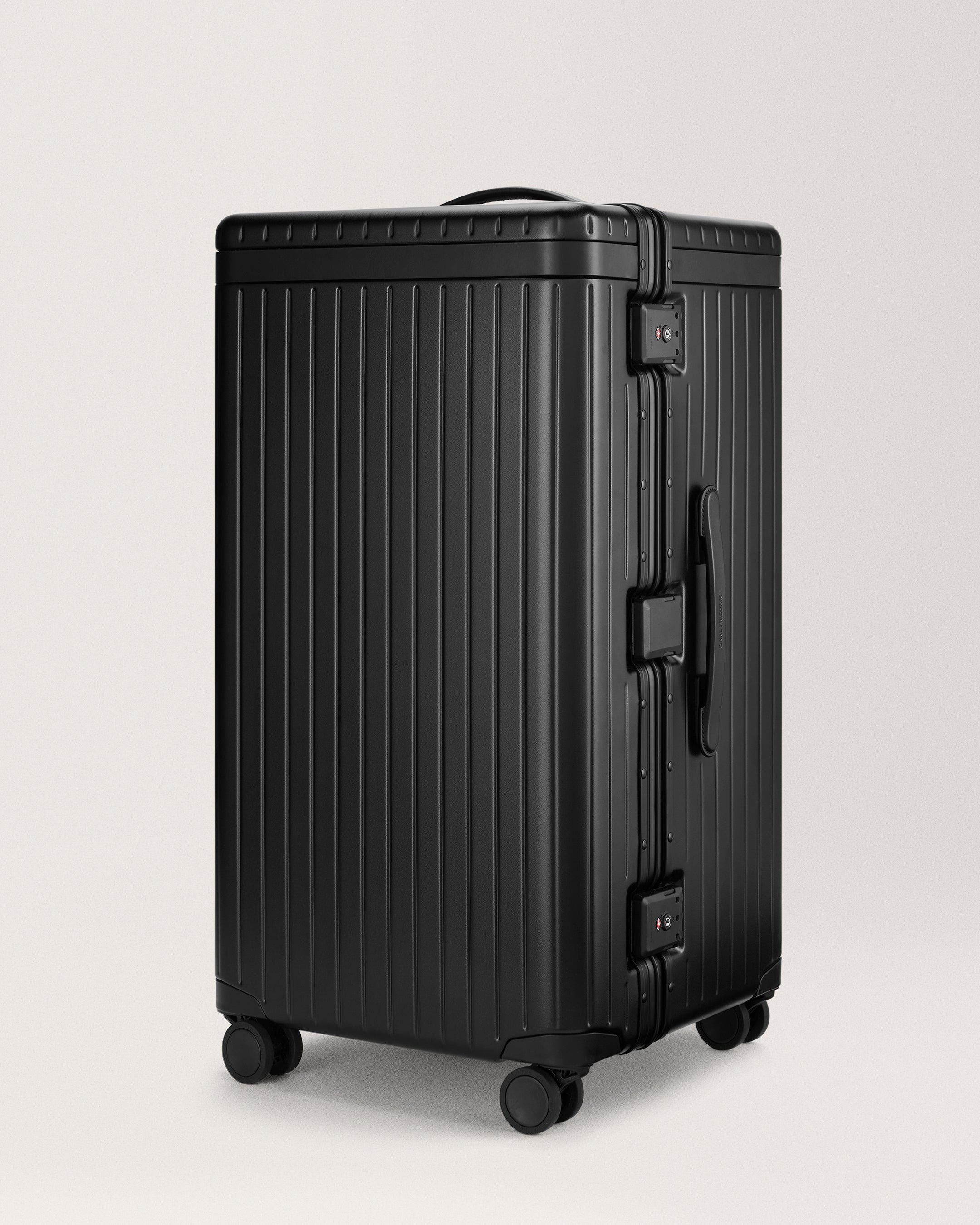 Carl Friedrik The Trunk Suitcase, Alternate, color, Black / Black