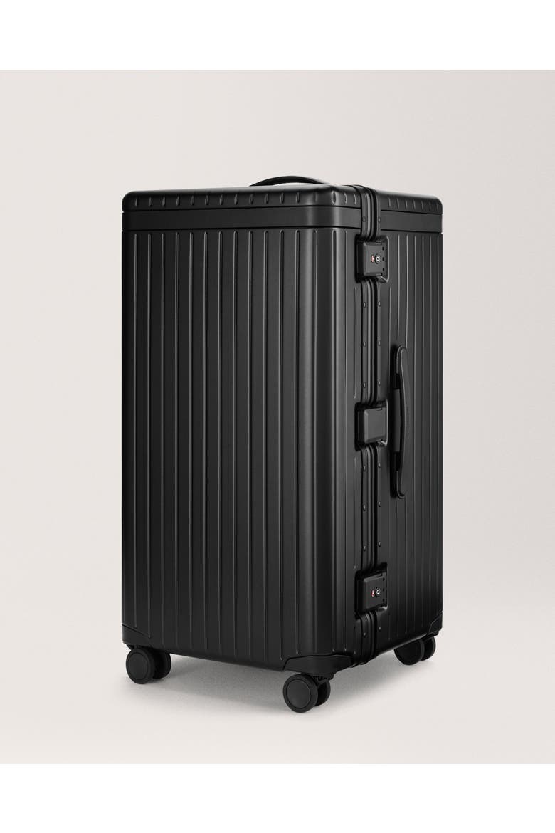 The Trunk Suitcase, Alternate, color, Black / Black
