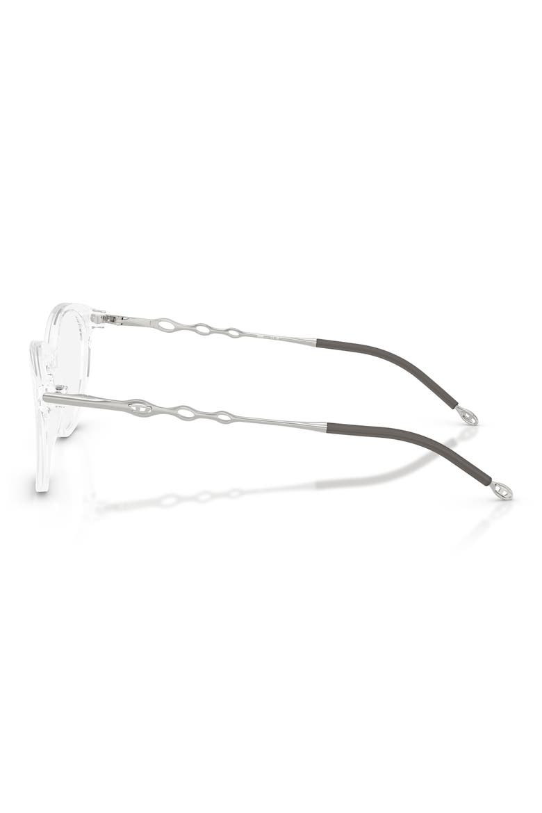 54mm Oval Optical Glasses, Alternate, color, CRISTAL SHINY / DEMO
