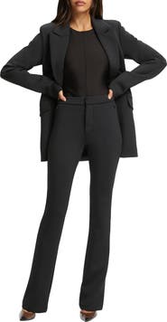 Good American Scuba Knit Bootcut Trousers