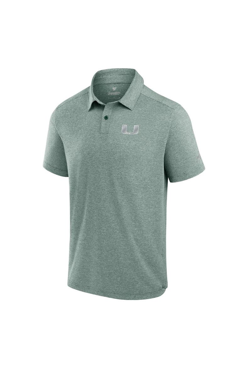 Men's Fanatics Green Miami Hurricanes Performance Polo, Alternate, color, Green