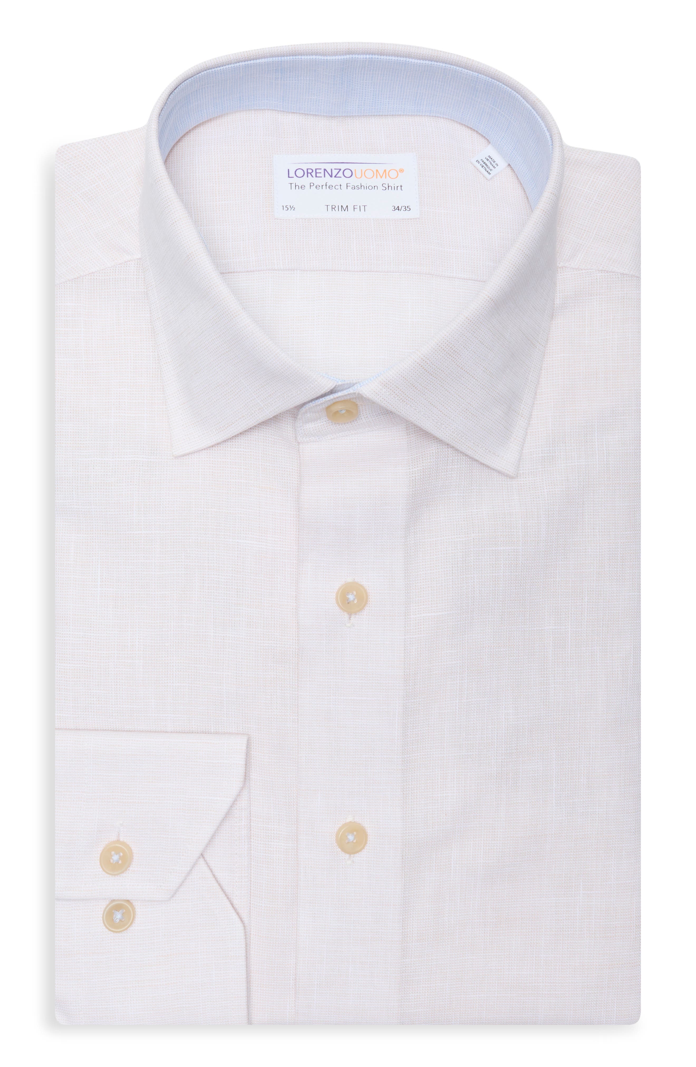 Lorenzo Uomo Trim Fit Cotton Dress Shirt