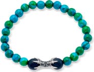 SAMUEL B. Dragon Claw Chrysocolla Bead Bracelet
