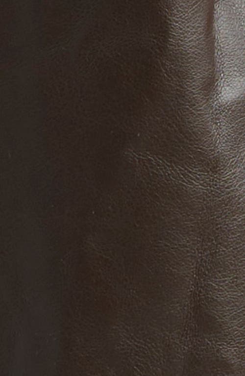 Stine Goya Oversize Faux Leather Trench Coat In Chocolate