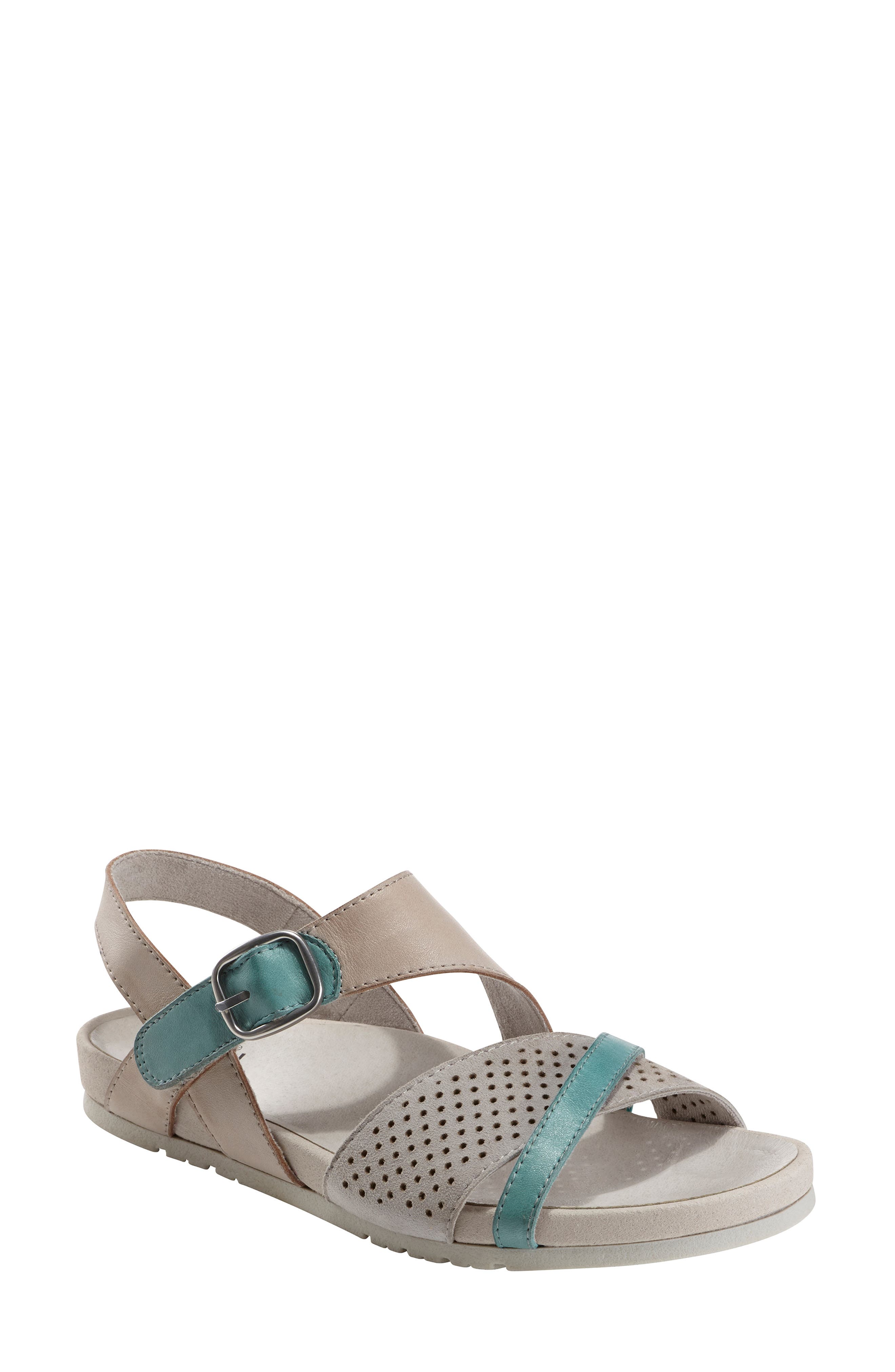 Laguna Sandal, Main, color, SILVER GREY LEATHER