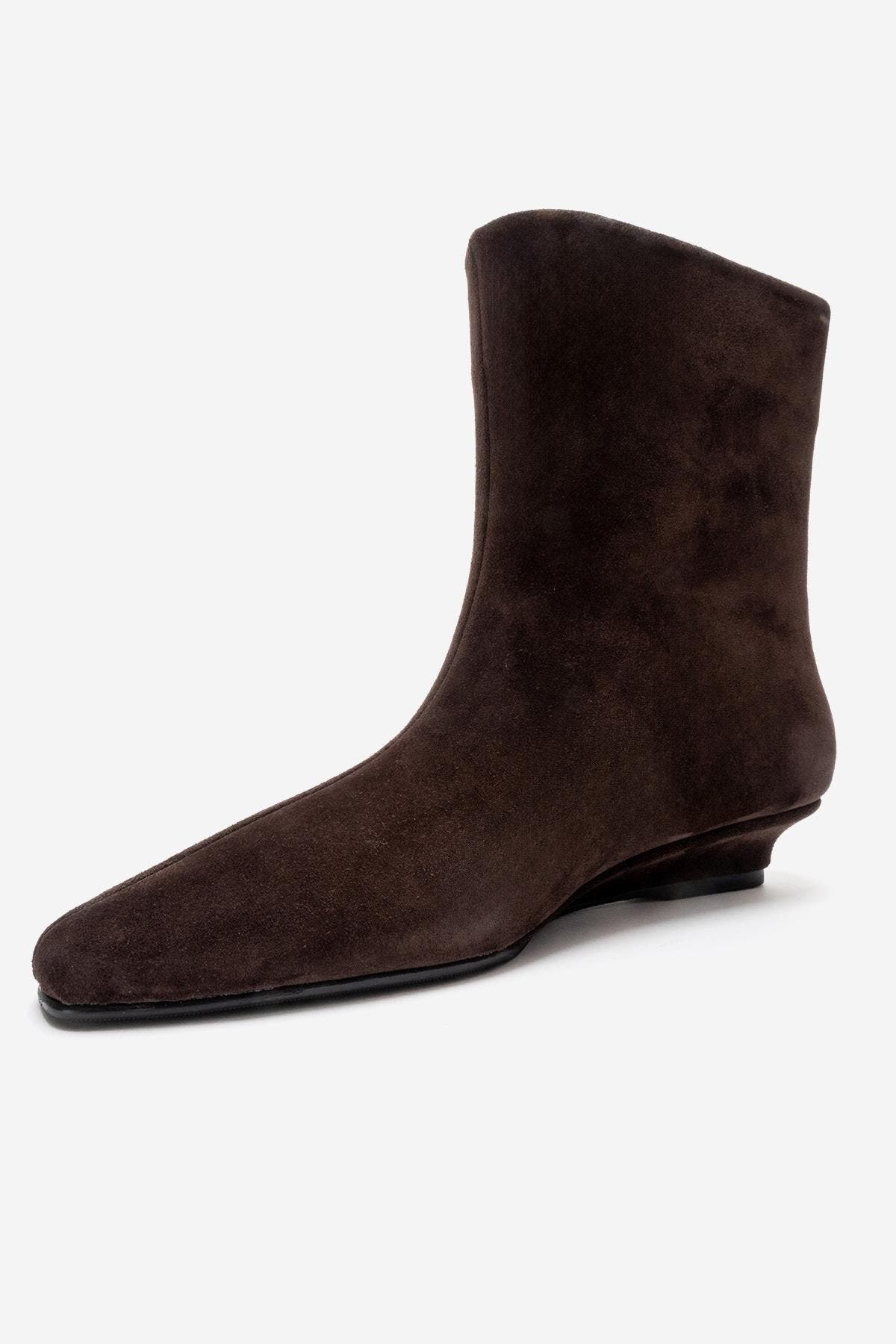 Nacho Leather Ankle Boot, Alternate, color, Brown Suede