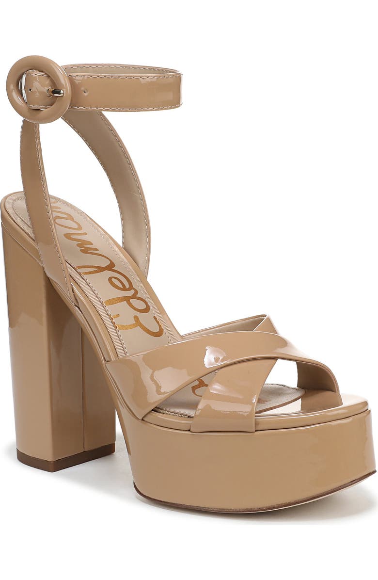Sam Edelman Savannah Ankle Strap Platform Sandal, Main, color, Sienna Tan