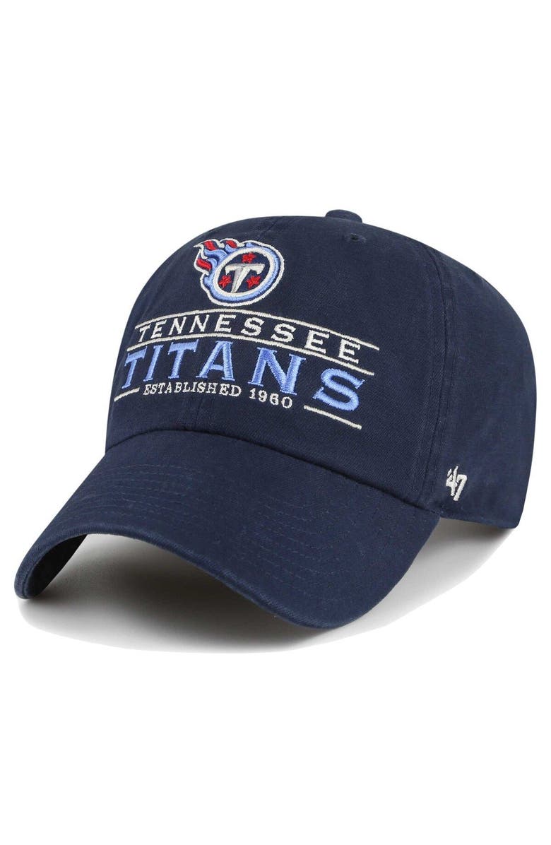 '47 Men's '47 Navy Tennessee Titans Vernon Clean Up Adjustable Hat, Main, color, Navy