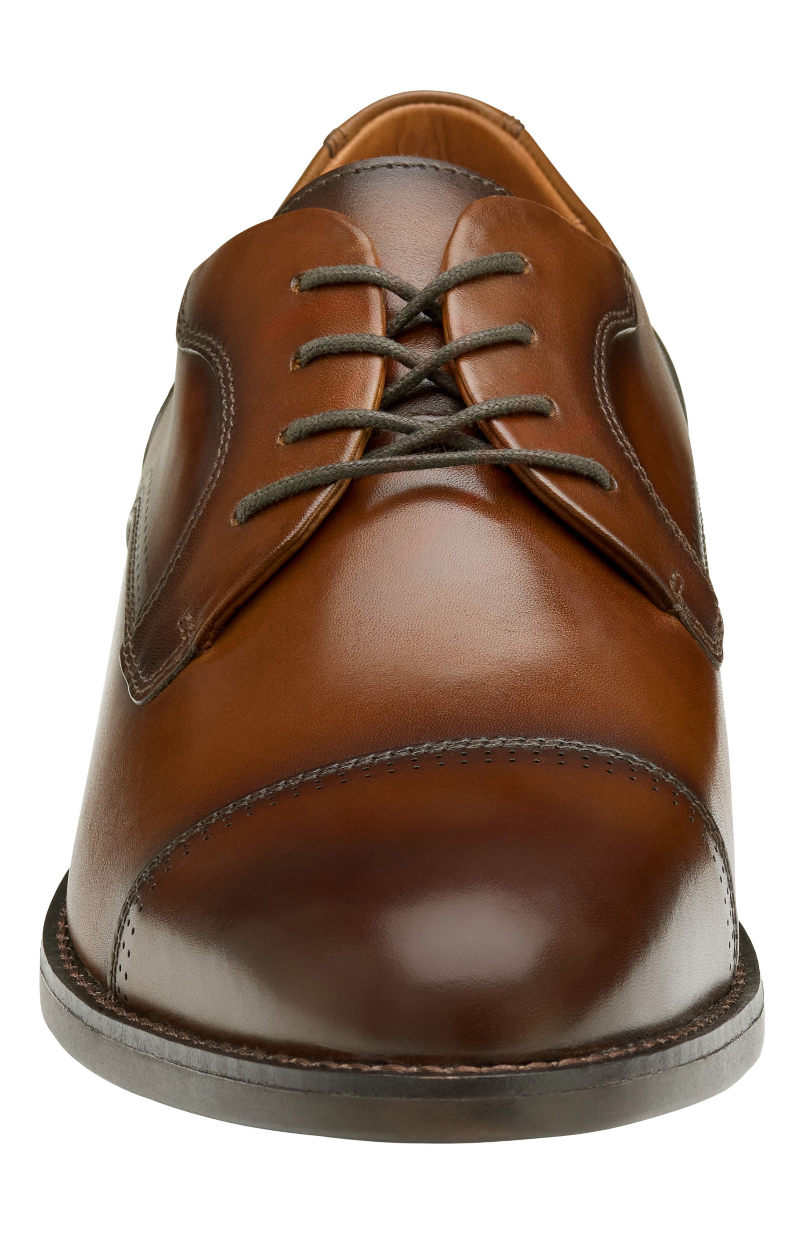 Johnston & Murphy Hawthorn Cap Toe Derby, Alternate, color, Tan