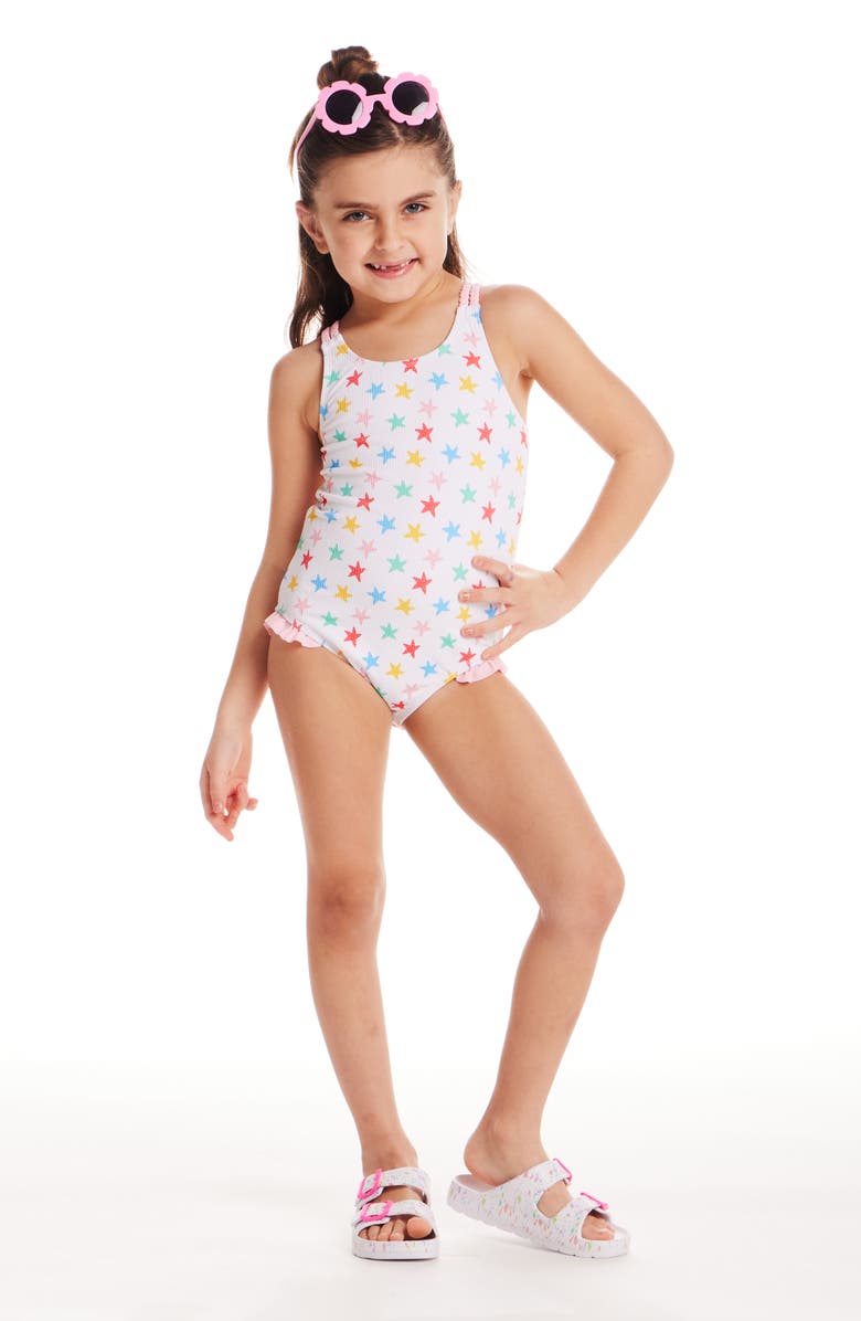 Andy & Evan Kids' Starfish One-Piece Swimsuit, Alternate, color, 