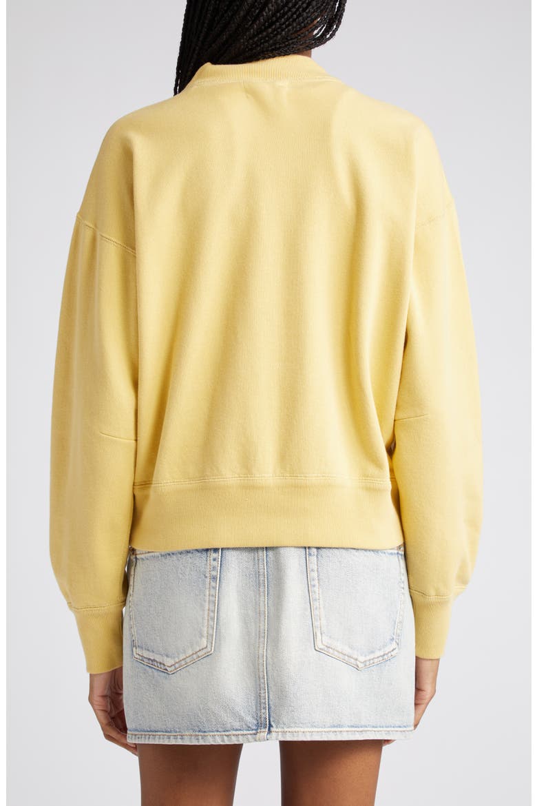Moby Mock Neck Logo Graphic Sweatshirt, Alternate, color, SUNLIGHT/ ECRU
