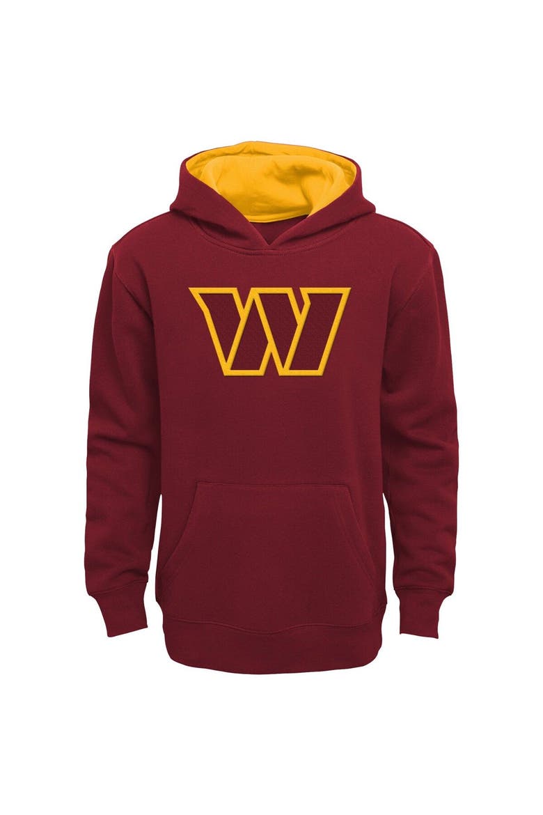 Preschool Burgundy Washington Commanders Prime Pullover Hoodie, Main, color, Burgundy